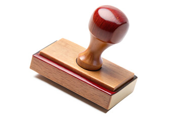 Rubber stamp isolated on white background as transparent. PNG. AI GENERATED