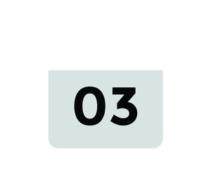  3 June - Daily calendar Icon