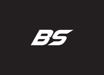 BS letter logo and initial logo design