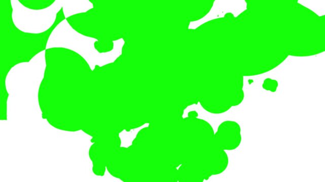 white shape liquid transition animation