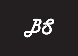 BS letter logo and initial logo design