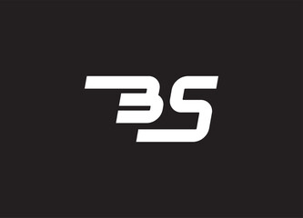 BS letter logo and initial logo design