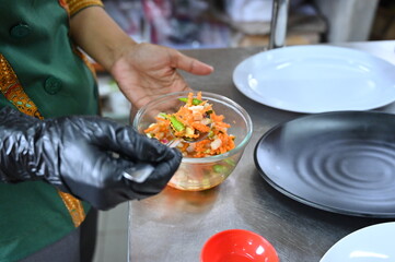Cooking Preparation in the Kitchen