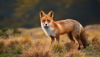 Fototapeta premium red fox vulpes in the nature