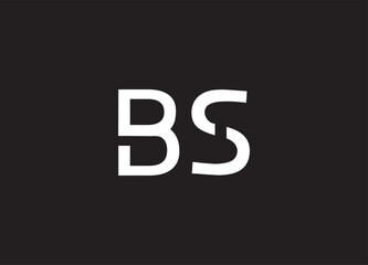 BS letter logo and initial logo design