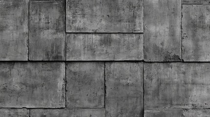 Fototapeta premium A close-up shot of a worn-out brick wall in black and white