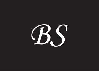 BS letter logo and initial logo design