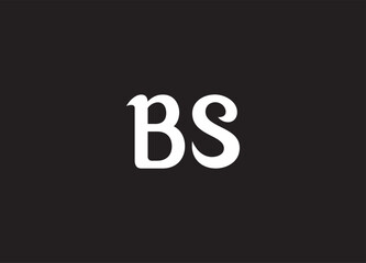 BS letter logo and initial logo design