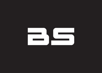 BS letter logo and initial logo design