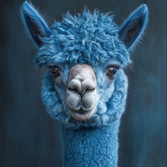 photo of blue alpaca