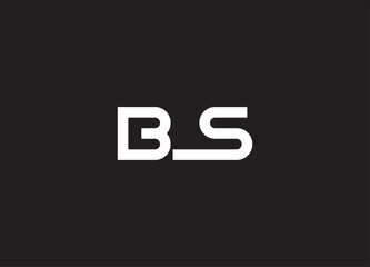 BS letter logo and initial logo design