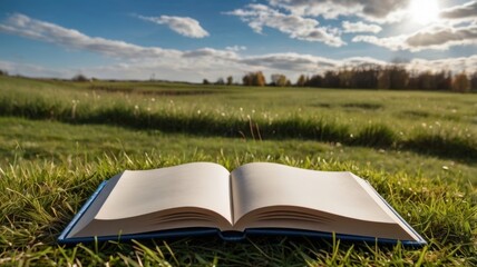 An Open Book on a Sunny Day: A Symbol of Knowledge, Imagination