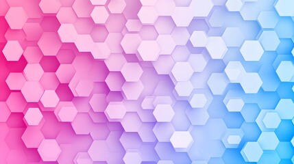 Hexagonal Background with Gradual Blue to Coral Gradient Effect