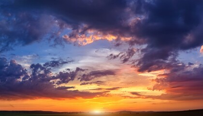 natural background dramatic sky at sunset