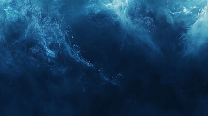 Abstract blue swirling cloudscape texture.