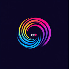 illustration in bright colors for logo