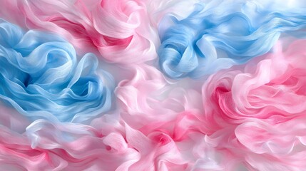 Fototapeta premium Calming Pastel Pink and Blue Wave Texture in High-Quality Detail