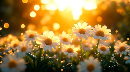 Charming Daisy Chain Arrangement in Natural Light