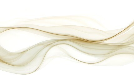 Abstract Beige and Gold Wavy Lines Design