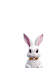 Obraz premium Adorable Easter Bunny with Bow Tie 