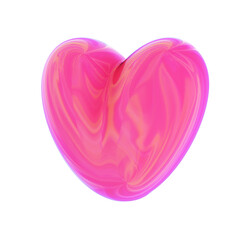pink heart isolated