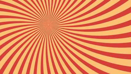 Hypnotic Spiral Pattern in Retro Colors - Perfect for Vintage Design and Psychedelic Art Projects