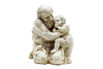 The role of fathers in imparting wisdom and direction isolated on transparent background