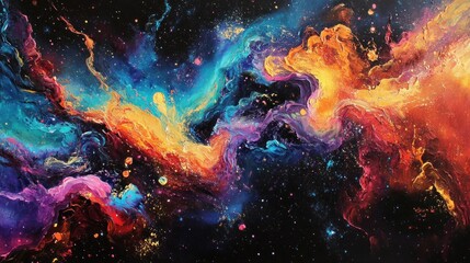 Cosmic Swirls: A Canvas of Celestial Wonder