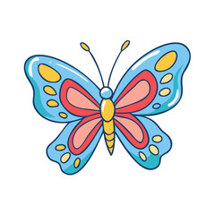 butterfly vector icon, earth day vector illustration - simple illustration of butterfly perfect for logos, and earth day-themed designs.