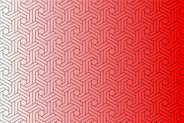 Intricate geometric pattern of interlocking hexagons.