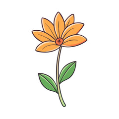 flower blooming vector icon, earth day vector illustration - simple illustration of flower blooming perfect for logos, and earth day-themed designs.