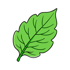 green leaf vector icon, earth day vector illustration - simple illustration of green leaf perfect for logos, and earth day-themed designs.