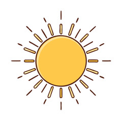 sun rays vector icon, earth day vector illustration - simple illustration of sun rays perfect for logos, and earth day-themed designs.
