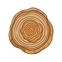 Fototapeta premium tree rings vector icon, earth day vector illustration - simple illustration of tree rings perfect for logos, and earth day-themed designs.