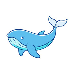 whale vector icon, earth day vector illustration - simple illustration of whale perfect for logos, and earth day-themed designs.