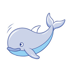 whale vector icon, earth day vector illustration - simple illustration of whale perfect for logos, and earth day-themed designs.
