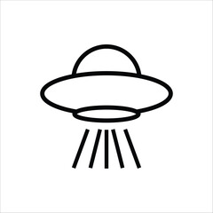 ufo vector icon line template