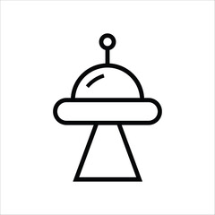 ufo vector icon line template