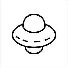 ufo vector icon line template