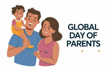Happy family celebrating Global Day of Parents, showcasing parental love and togetherness.