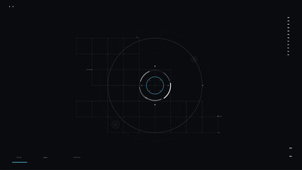 Digital cyber futuristic technology design element 012