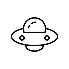 ufo vector icon line template