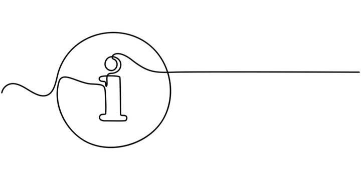 Exclamation mark in one continuous line drawing vector illustration. Pro vector, Exclamation mark, one line continuous drawing. Simple minimalism design style, linear background with exclamation sign.