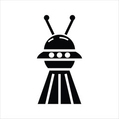 ufo vector icon line template