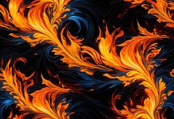 dynamic flames dancing vividly deep black background creating engaging visual spectacle, fire, ember, glow, heat, brightness, warmth, color, orange, red
