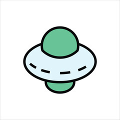 ufo vector icon line template