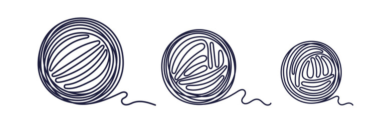 Balls of thread, skein to knit. Art line cashmere