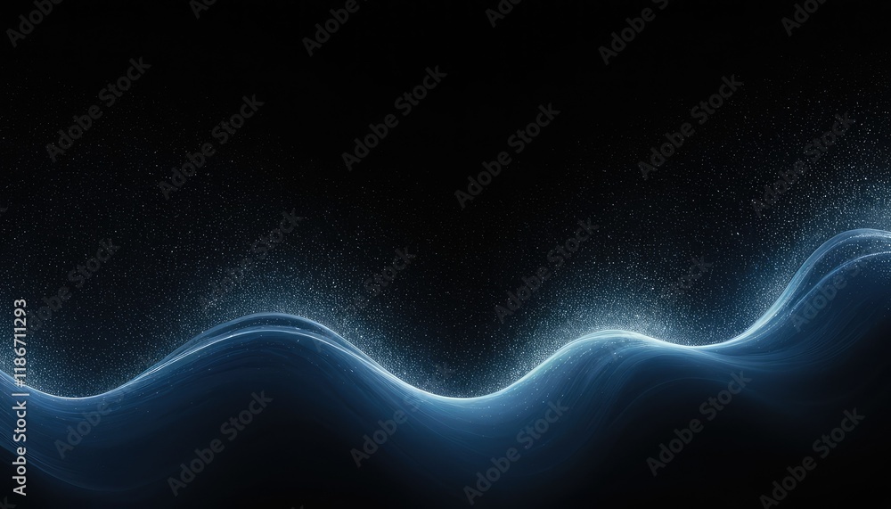 Aufkleber 3d modern techno background with abstract cyber particles 6