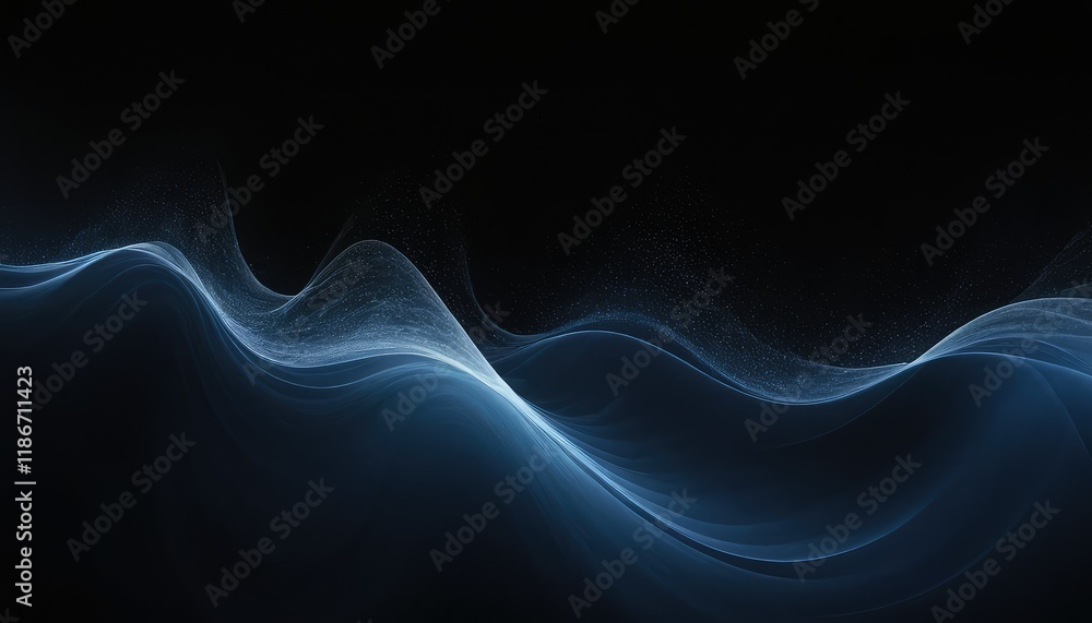 Aufkleber 3d modern techno background with abstract cyber particles 9