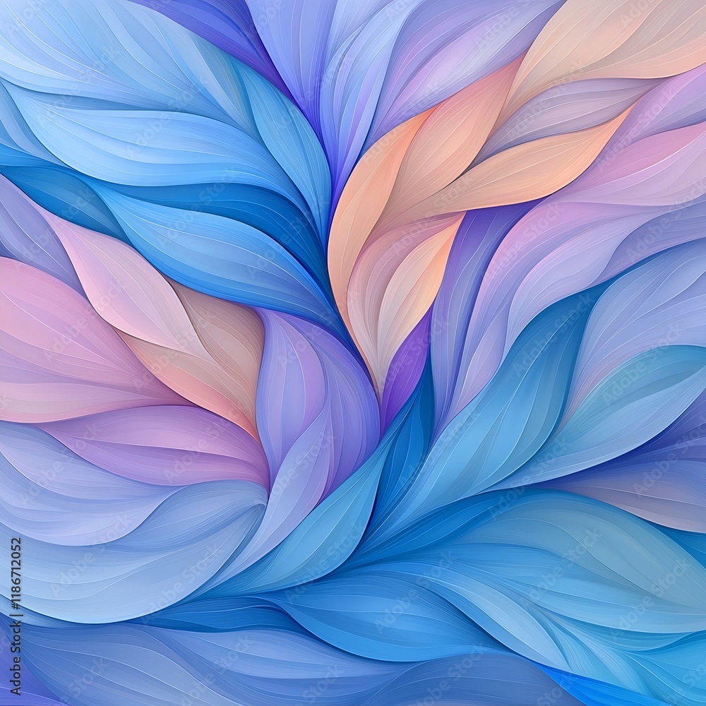 Poster visually arresting abstract background with a striking arrangement of shimmering iridescent wavy for